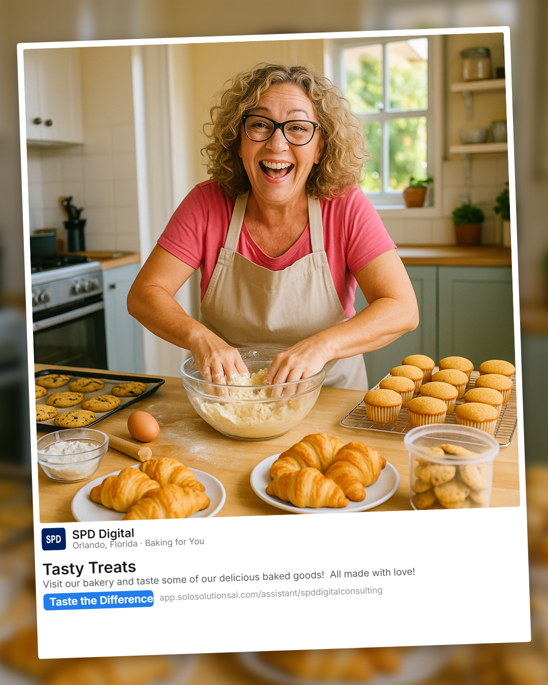 AI-generated ad example